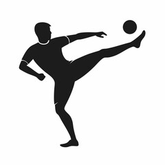 Sports silhouette player vector illustration featuring baseball, volleyball, and soccer action
