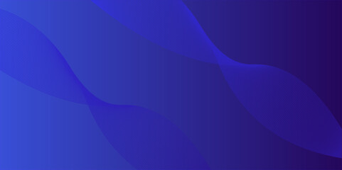 Abstract blue background with flowing wave lines design