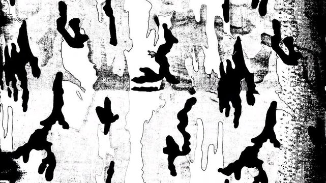 Looping 4K monochrome rough wall texture animation with gritty grunge look tileable seamless motion video perfect for design overlays displacement and abstract video backgrounds