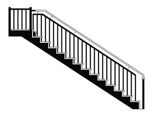 silhouette of a stairs, stairway to heaven, stairway to success