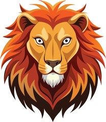 lion head vector illustration