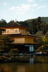 Fototapeta premium Amazing golden palace in Kyoto, Japan