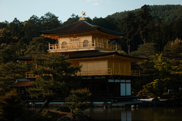 Amazing golden palace in Kyoto, Japan