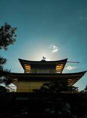 Amazing golden palace in Kyoto, Japan