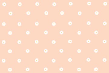 Orange background with daisy flower, bloom, blossom, floral pattern. Orange pattern design for wallpaper, textile, print, decoration, background, card, social media post, wrapping paper, etc.