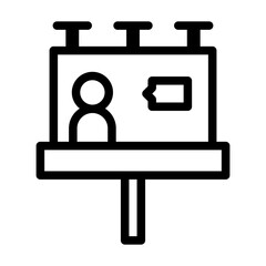 polls line icon