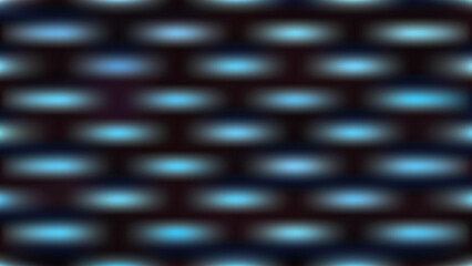 Abstract Dark Background Pattern with Luminous Teal Spherical Shapes Arranged in Rows and Columns