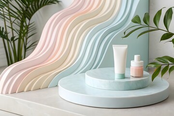podium with elegant background