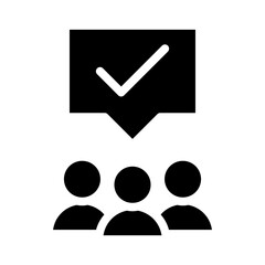 poll glyph icon