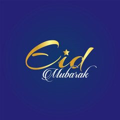 Eid Mubarak Typography Design
