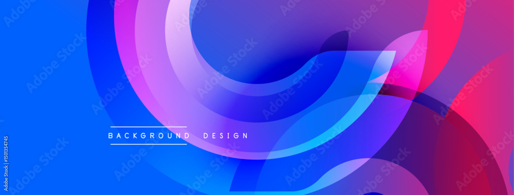 Leinwandbilder abstract fluid shapes, vibrant colors blend. modern design, smooth gradients create dynamic visual e