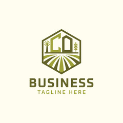 CO Farm Logo Design | Modern CO Agro Logo for Eco-Friendly Sustainable Businesses