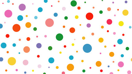 Playful background of bright geometric shapes