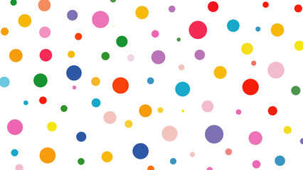 Playful background of bright geometric shapes