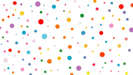 Playful background of bright geometric shapes