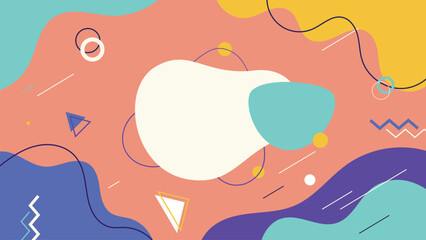 Colorful Abstract Blob Background