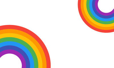 Obraz premium Rainbow on isolated transparent background, Effect after rain, Abstract rainbow background, Overlays colorful rainbows