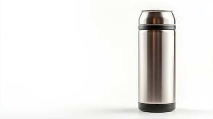 Sleek stainless steel travel mug ideal for keeping drinks hot or cold during active outdoor adventures or daily use.
