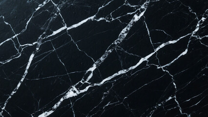 Elegant black marble texture with white veins