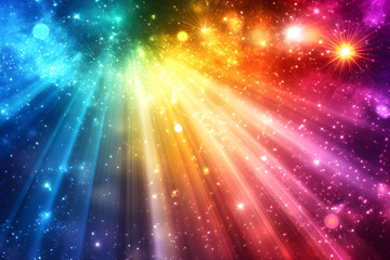 Bright starburst lens flare