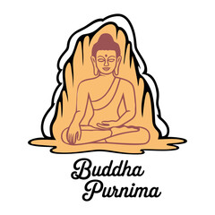 buddha statue vector