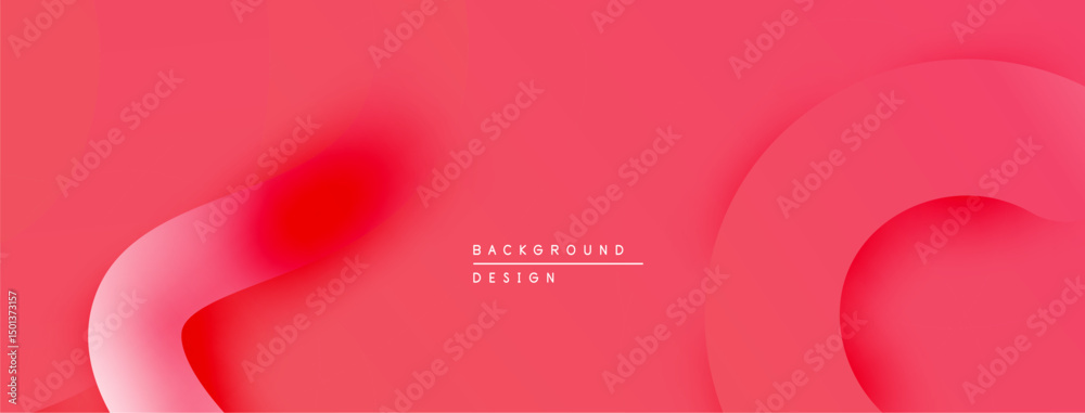 Poster abstract fluid shapes, vibrant pink hues, smooth gradients create modern background design. minimali