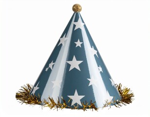 birthday party hat isolated on transparent background