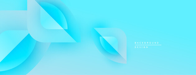 Abstract blue gradients create flowing shapes. Minimalist design suggests modern background for digital projects, presentations. Smooth transitions, light hues.