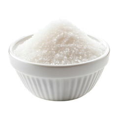 White Bowl Full of Granulated Sugar Sweet Ingredient