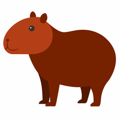 Obraz premium Chimp Capybara with white background 