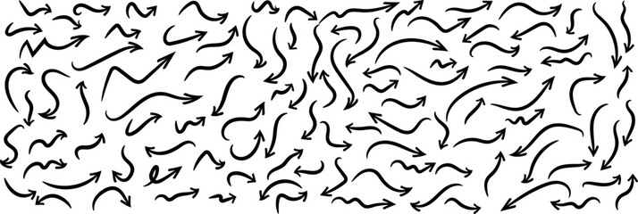 thin sketch arrows creating complex pattern