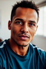 Obraz premium Close-up Portrait of a Young Man