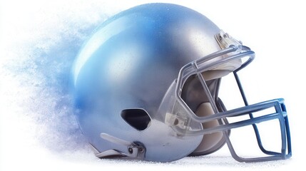 Naklejka premium American football helmet in smoke