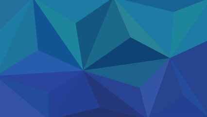 Deep Blue Polygon Abstract Background