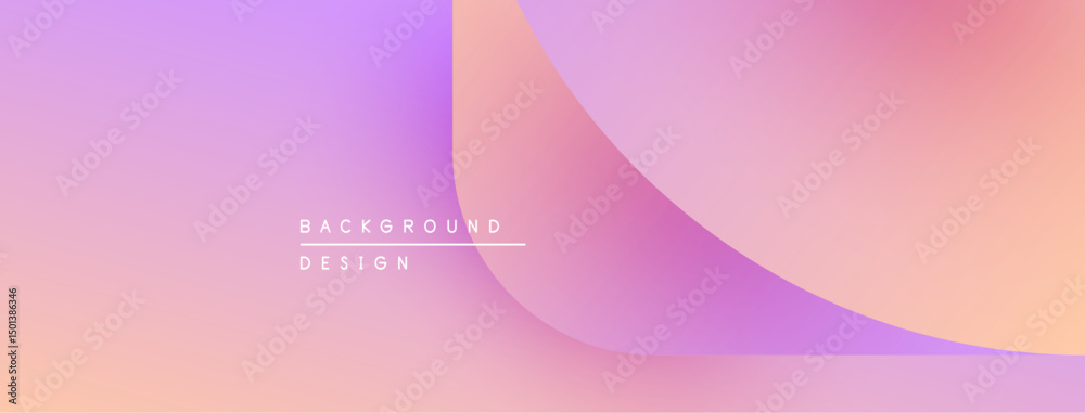Poster Abstract gradient background. Soft pinks, purples, oranges blend smoothly. Minimalist design with text overlay present. Simple, modern aesthetic.