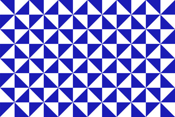 Mexican seamless geometric pattern in blue. Mexico ceramic tile. Vector illustration. Mosaic design art.