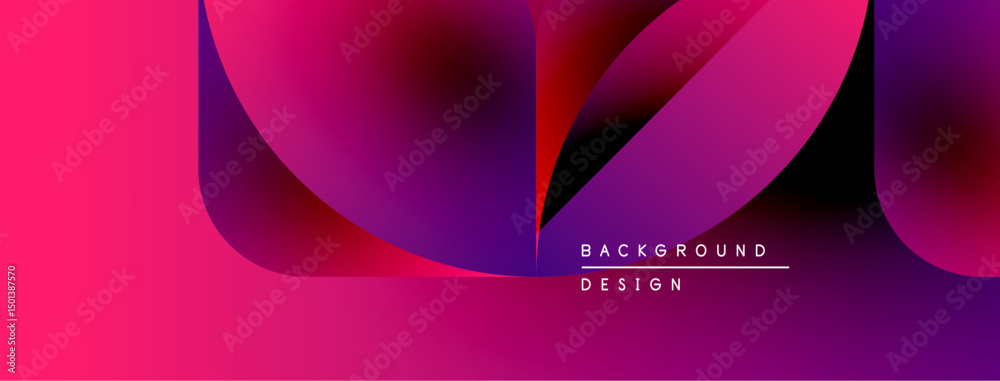 Leinwandbilder vibrant abstract background. gradient shades blend, creating dynamic flowing shapes. modern design e