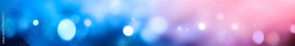 Wall mural abstract bokeh background with soft blue and pink lights creating a dreamy atmosphere