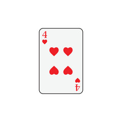 Playing card poker icon vector logo template illustration