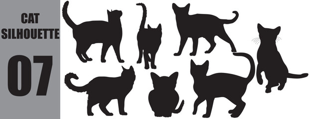 vector cat silhouette