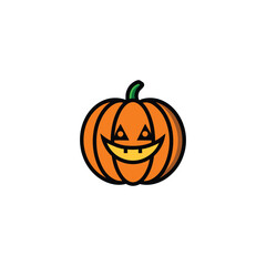 Pumpkin Lantern Clipart Vector Art Silhouette Design
