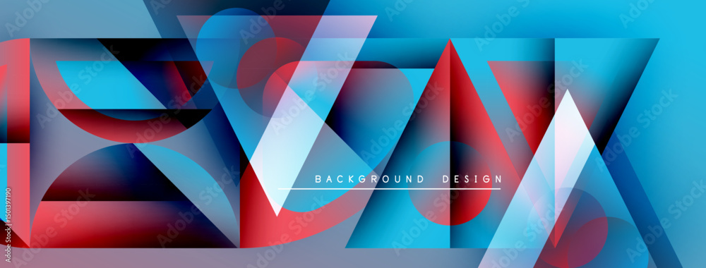 Leinwandbilder abstract geometric design. vivid colors blend, creating dynamic visual texture. modern style, suitab