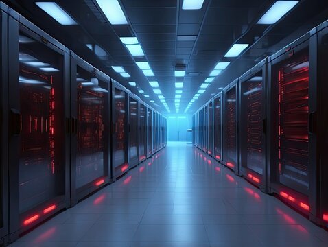 "Futuristic Command Center with Digital Interfaces and Holographic Displays"