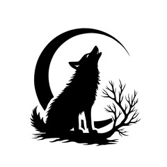 forest wolf image vector 