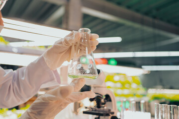 Researchers in the Food Laboratory, Health Science Technology Research. Development of the health care biotechnology industry.