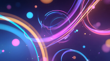 Vibrant Swirls and Bokeh: A mesmerizing symphony of vibrant swirls and bokeh circles creates a stunning visual harmony. A stunning backdrop for artistic exploration.