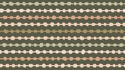 Horizontal Bead-Like Rows on Green Base Background