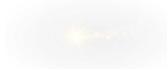 Naklejka premium PNG glowing star beam with light and sparkle reflection across prism shine in transparent neon background, rainbow glitter and crystal effect highlight the abstract spectrum design PNG.