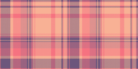 Soft peach and dusky rose plaid pattern.  Perfect for textile design, apparel, or website backgrounds.  Subtle texture adds warmth and a touch of vintage charm.