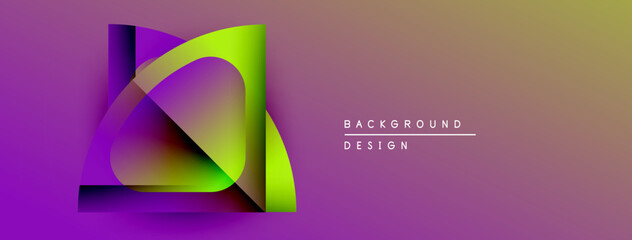 Abstract vibrant layers create dynamic gradient effect. Modern design elements suggest innovation, energy, visual appeal.